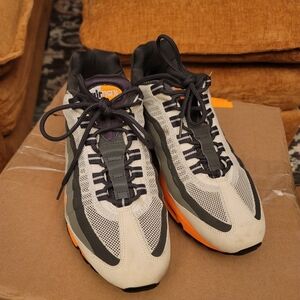 Nike Men's Sneakers with Orange and Gray Highlights